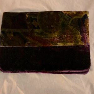 NWOT Shiraleah Velvet Fold Clutch Great accessory for a special outfit!